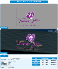 CUSTOM MOCKUP SIGN FOR Marié fleurima