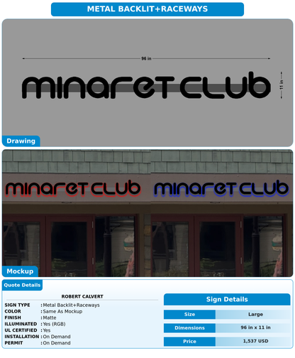 CUSTOM MOCKUP SIGN FOR Robert Calvert