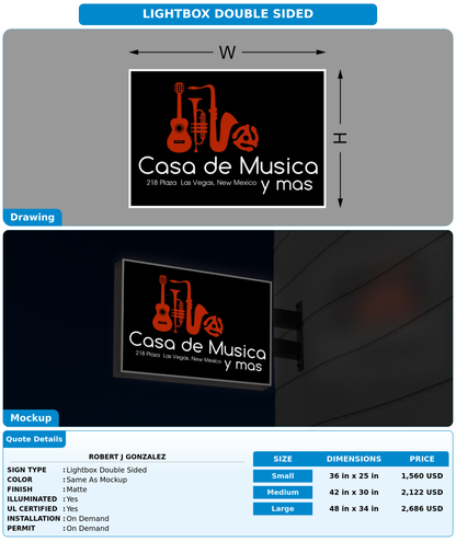 CUSTOM MOCKUP SIGN FOR Robert J Gonzalez