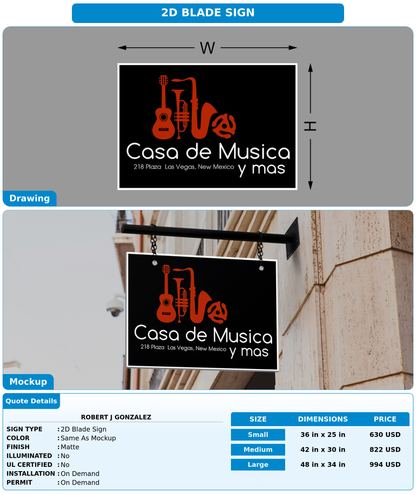 CUSTOM MOCKUP SIGN FOR Robert J Gonzalez