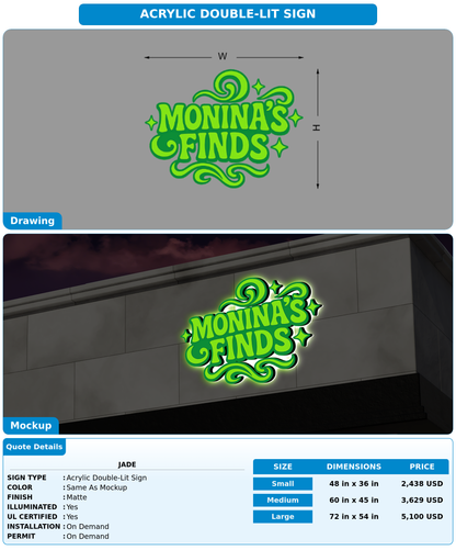 CUSTOM MOCKUP SIGN FOR Jade