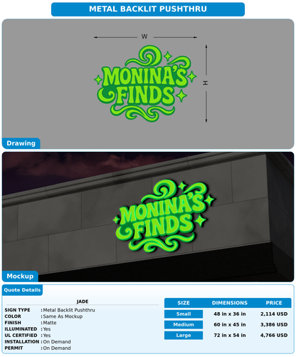 CUSTOM MOCKUP SIGN FOR Jade