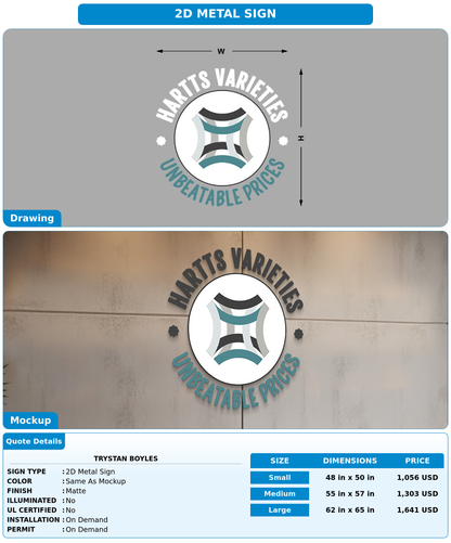 CUSTOM MOCKUP SIGN FOR Trystan Boyles