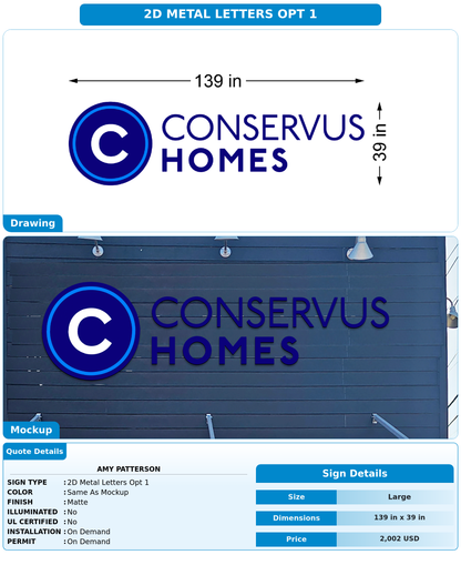 CUSTOM MOCKUP SIGN FOR Amy Patterson