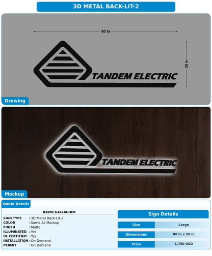 CUSTOM MOCKUP SIGN FOR Dawn Gallagher
