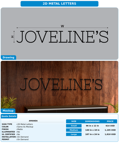 CUSTOM MOCKUP SIGN FOR amanda