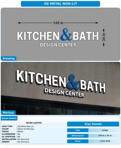 CUSTOM MOCKUP SIGN FOR Vesna Ilnitski