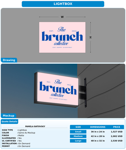CUSTOM MOCKUP SIGN FOR pamela batovsky