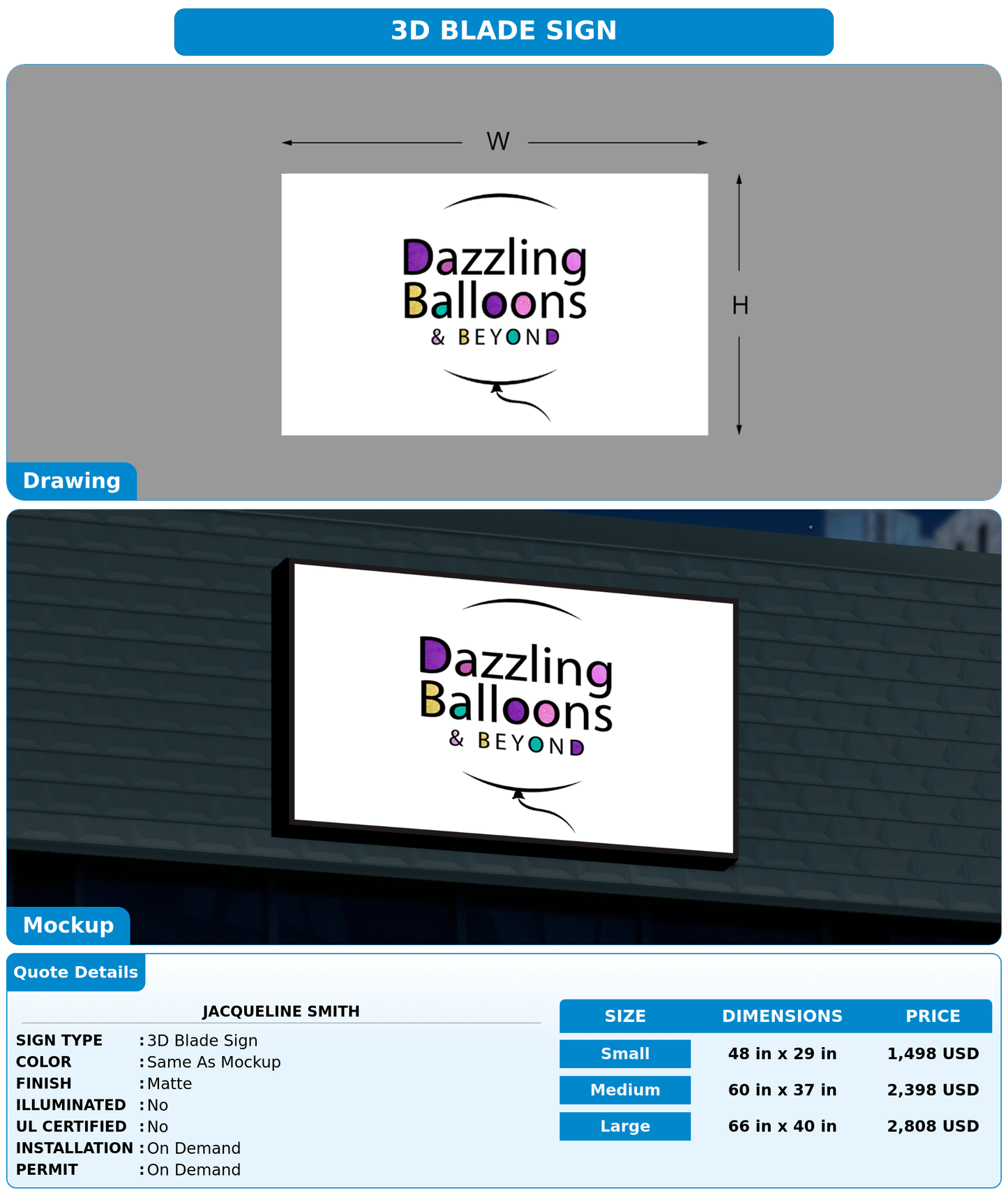 CUSTOM MOCKUP SIGN FOR Jacqueline Smith