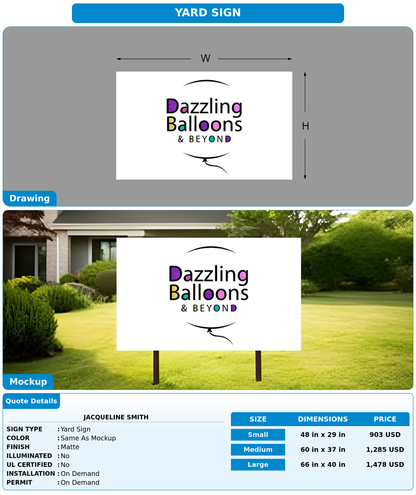 CUSTOM MOCKUP SIGN FOR Jacqueline Smith