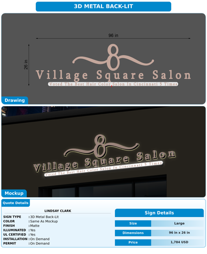 CUSTOM MOCKUP SIGN FOR Lindsay Clark