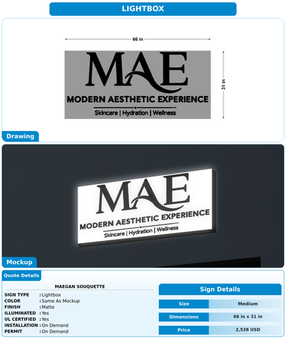 CUSTOM MOCKUP SIGN FOR Maegan Souquette