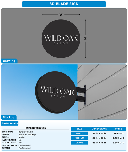 CUSTOM MOCKUP SIGN FOR Caitlin Ferguson