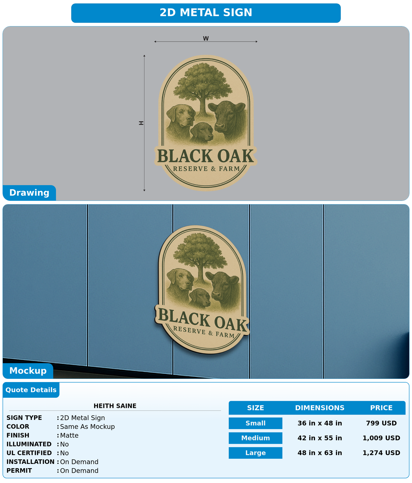 CUSTOM MOCKUP SIGN FOR heith saine
