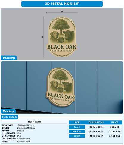 CUSTOM MOCKUP SIGN FOR heith saine