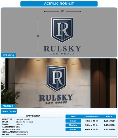 CUSTOM MOCKUP SIGN FOR Jerry Rulsky