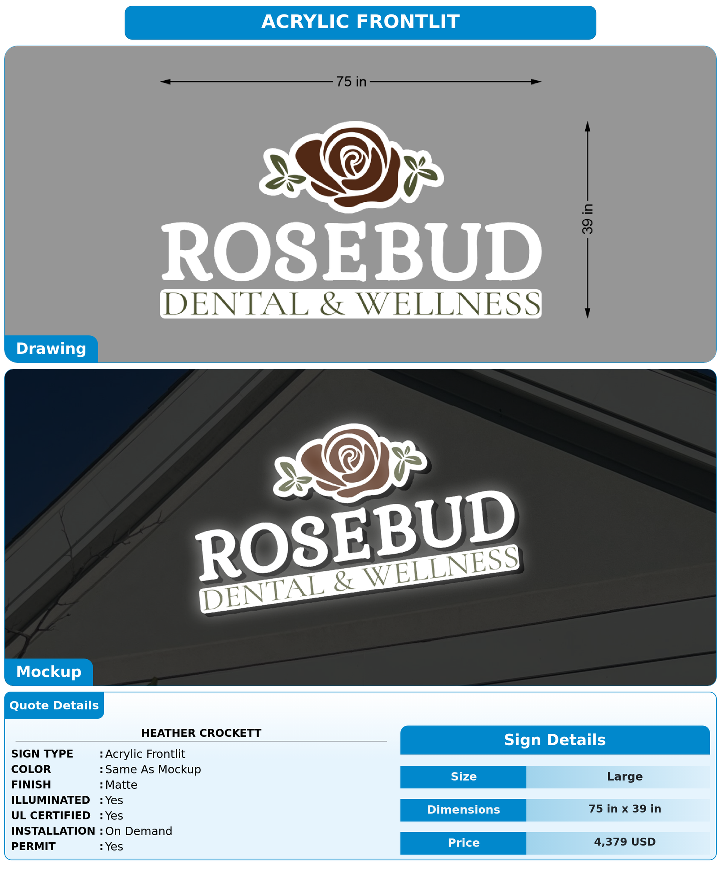 CUSTOM MOCKUP SIGN FOR Heather Crockett