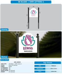 CUSTOM MOCKUP SIGN FOR Adel Abood
