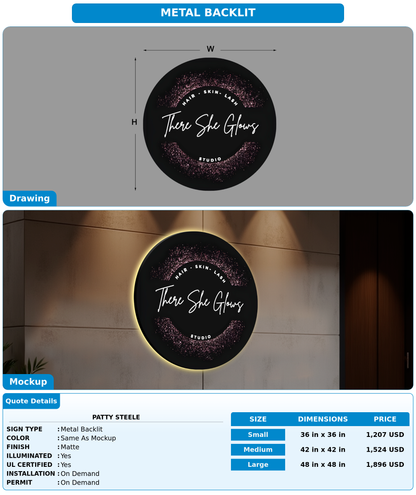 CUSTOM MOCKUP SIGN FOR Patty Steele