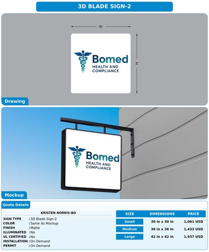 CUSTOM MOCKUP SIGN FOR Kristen Norris-Bo