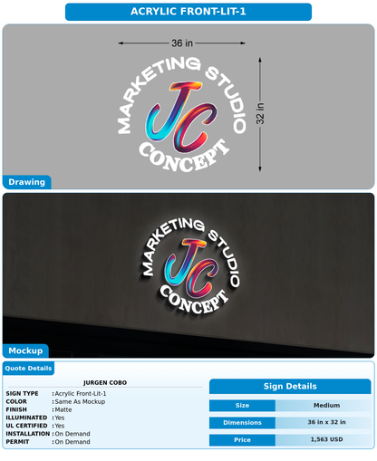 CUSTOM MOCKUP SIGN FOR Jurgen Cobo