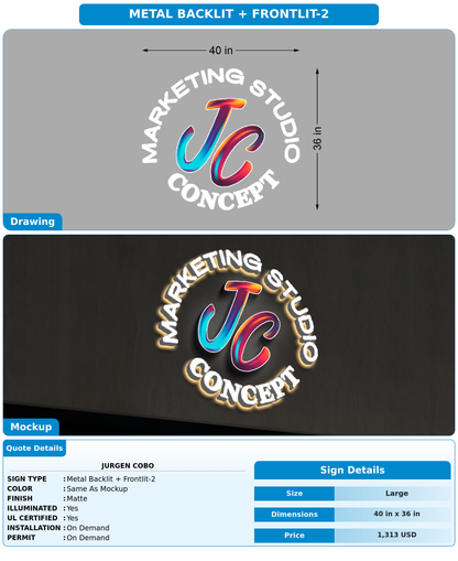 CUSTOM MOCKUP SIGN FOR Jurgen Cobo