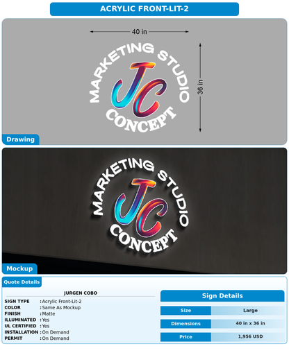 CUSTOM MOCKUP SIGN FOR Jurgen Cobo