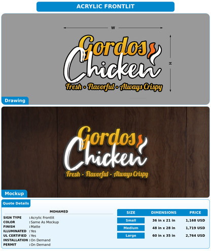 CUSTOM MOCKUP SIGN FOR Mohamed