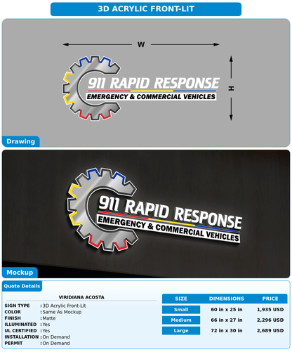 CUSTOM MOCKUP SIGN FOR Viridiana Acosta