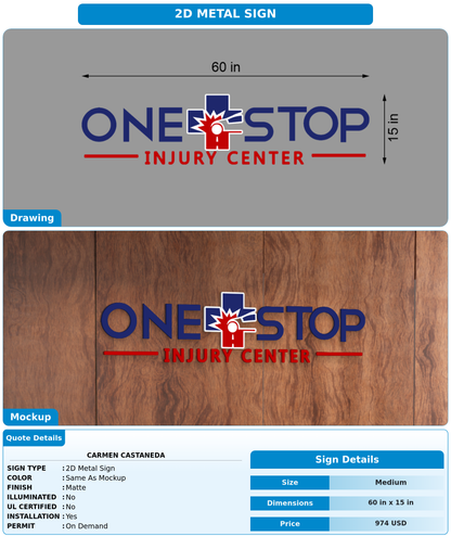CUSTOM MOCKUP SIGN FOR Carmen Castaneda
