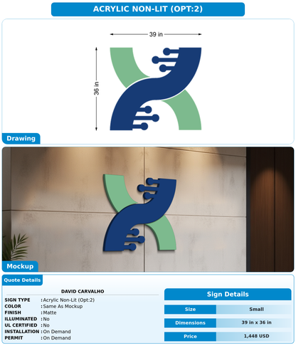 CUSTOM MOCKUP SIGN FOR David Carvalho