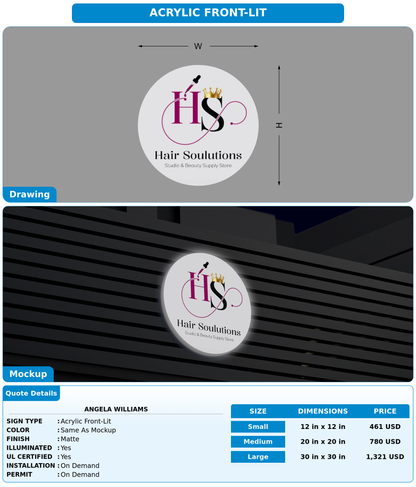 CUSTOM MOCKUP SIGN FOR Angela Williams