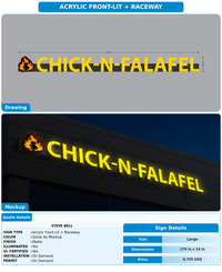 CUSTOM MOCKUP SIGN FOR Steve Bell
