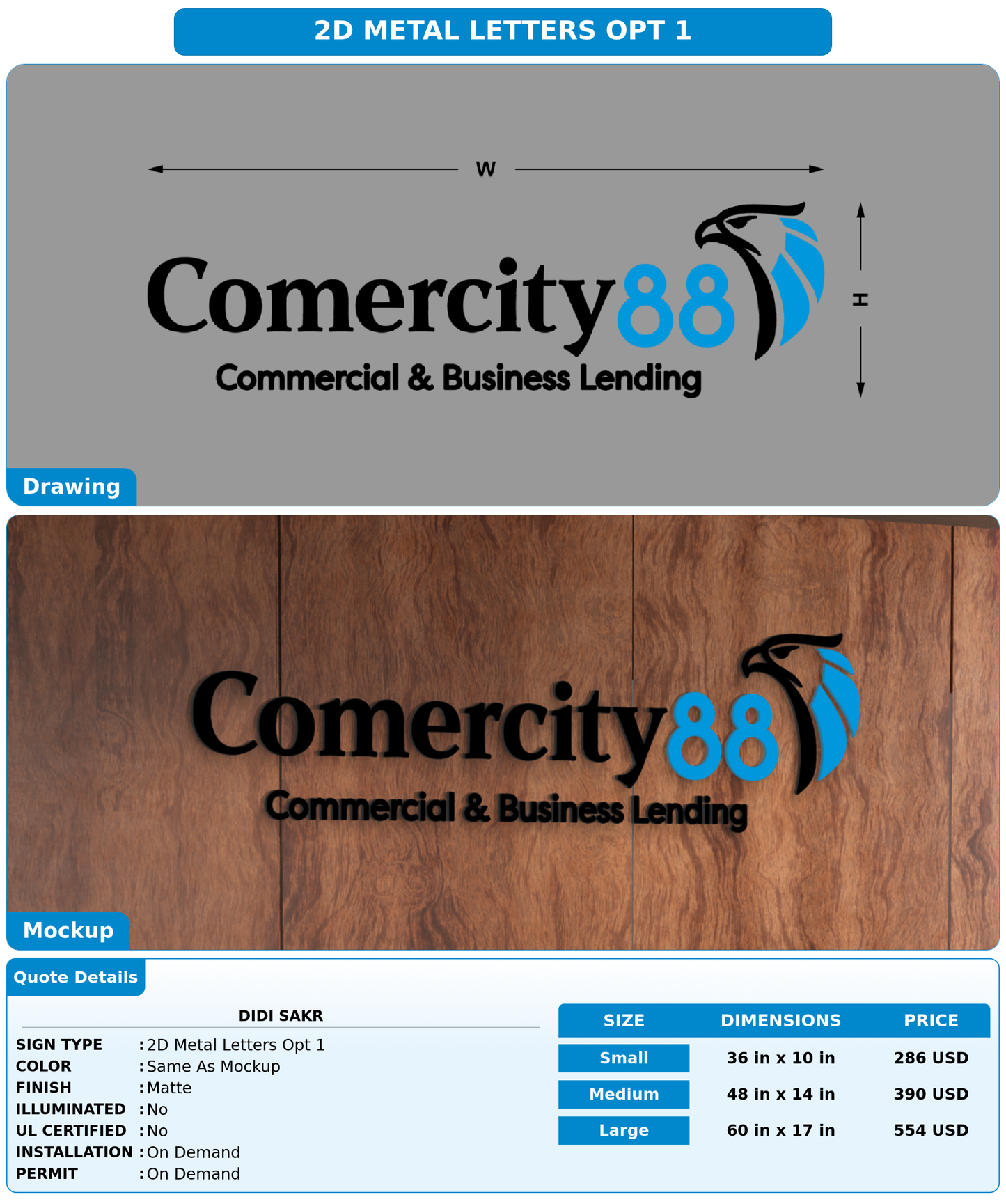 CUSTOM MOCKUP SIGN FOR Didi Sakr