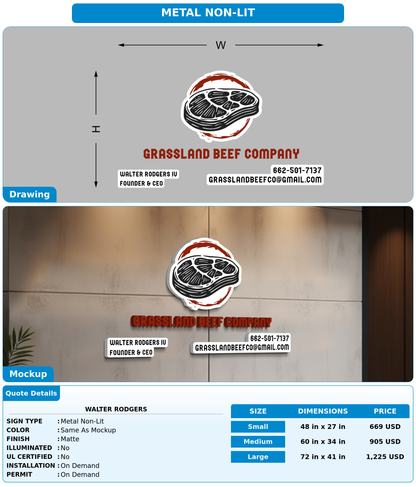 CUSTOM MOCKUP SIGN FOR walter rodgers