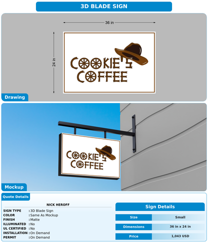 CUSTOM MOCKUP SIGN FOR Nick Heroff