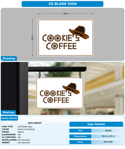 CUSTOM MOCKUP SIGN FOR Nick Heroff