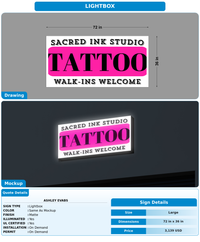 CUSTOM MOCKUP SIGN FOR Ashley  evabs