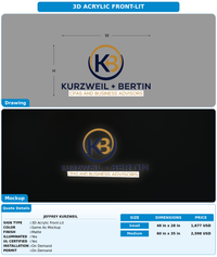 CUSTOM MOCKUP SIGN FOR Jeffrey Kurzweil