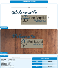 CUSTOM MOCKUP SIGN FOR Tisha Vaughan
