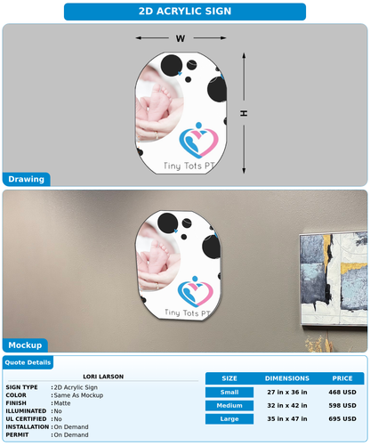 CUSTOM MOCKUP SIGN FOR Lori Larson