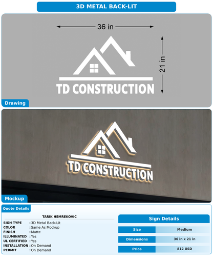 CUSTOM MOCKUP SIGN FOR Tarik Hemrekovic
