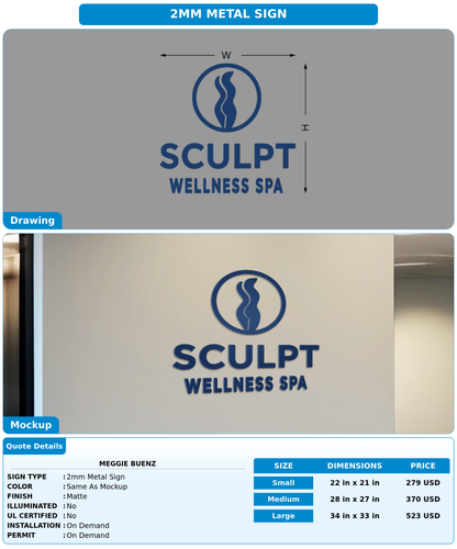 CUSTOM MOCKUP SIGN FOR Meggie Buenz