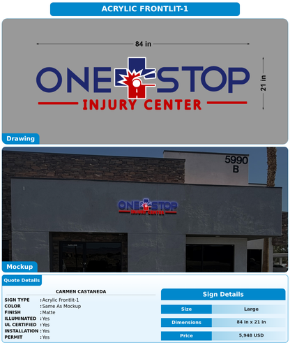 CUSTOM MOCKUP SIGN FOR Carmen Castaneda