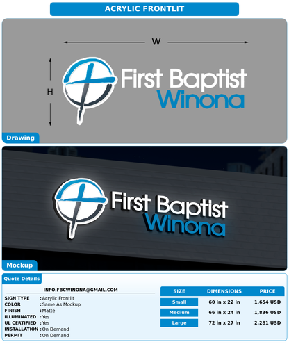 CUSTOM MOCKUP SIGN FOR info.fbcwinona@gmail.com
