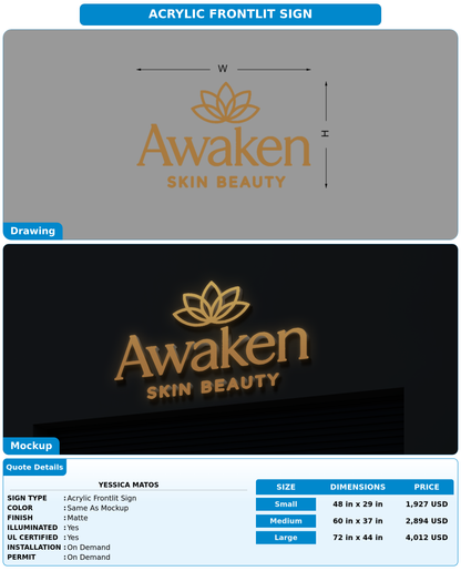CUSTOM MOCKUP SIGN FOR Yessica Matos