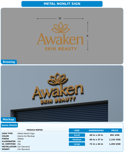 CUSTOM MOCKUP SIGN FOR Yessica Matos
