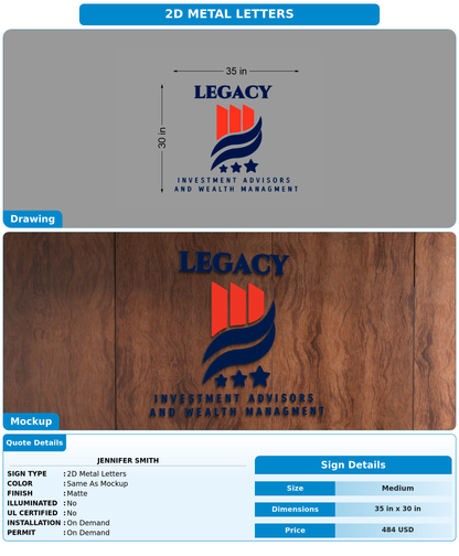 CUSTOM MOCKUP SIGN FOR Jennifer Smith
