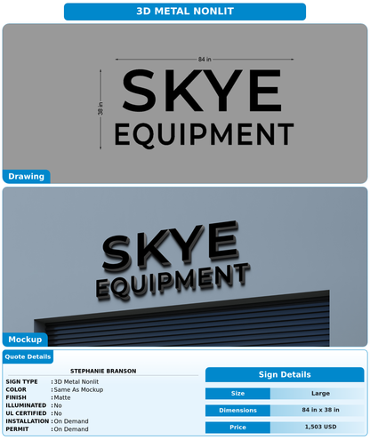 CUSTOM MOCKUP SIGN FOR Stephanie Branson