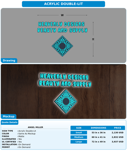 CUSTOM MOCKUP SIGN FOR Angel Miller